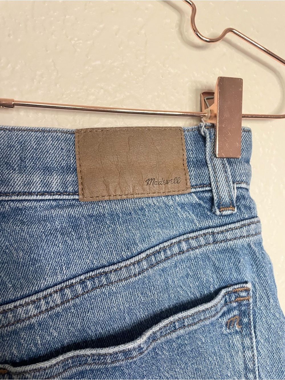 Madewell 90s Straight Jeans 24 Enmore Wash High Rise Raw Hem - Picture 6 of 12